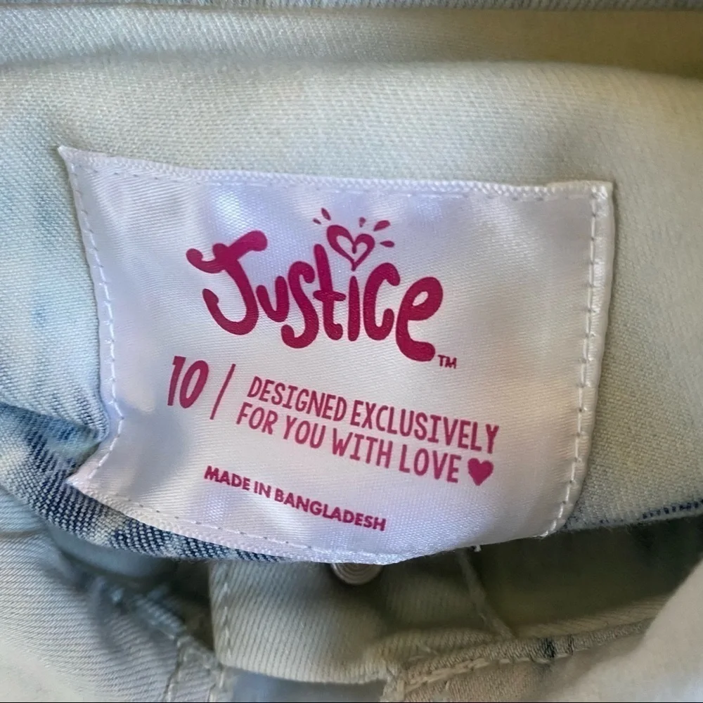 NWT Justice Girls Jean Jacket Size 10